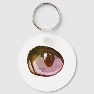 Blue Cat Eye Key Ring
