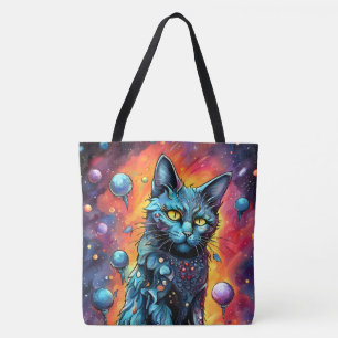 Blue Cat I Tote Bag