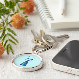 Blue CAT Key Ring