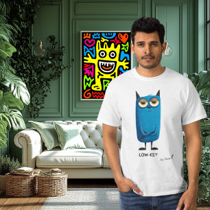 Blue Cat   LOW-KEY - By Design   Fun Casual T-Shirt