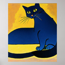 Blue Cat Poster