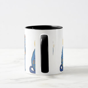 Blue Cat Sunrise Mug
