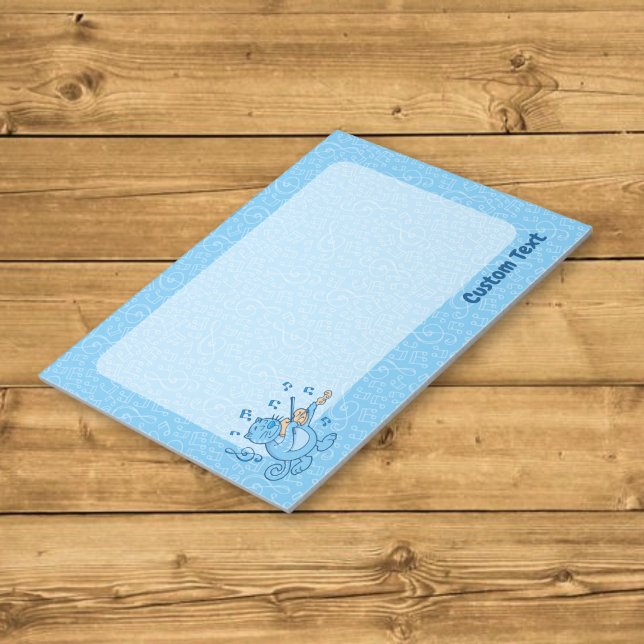 Blue Cat with Violin Notepad (Creator Uploaded)