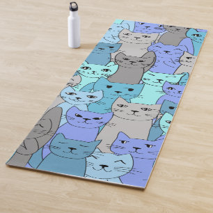Blue Cats Design Yoga Mat