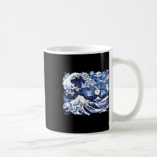 Blue Cats Wave For Kamala Funny Cat Lady  Coffee Mug
