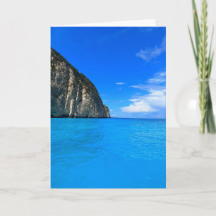 Blue Caves Zakynthos Greece Card