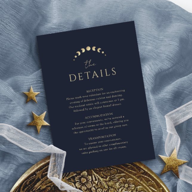 Blue Celestial Wedding Enclosure Card (Creator Uploaded)