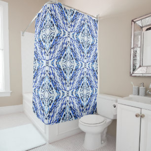 Blue Celtic Crosses....... Shower Curtain