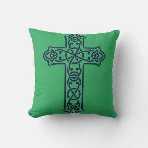Blue Celtic High cross Cushion