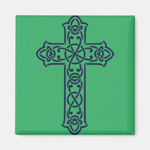 Blue Celtic High cross Magnet