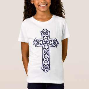 Blue Celtic High cross T-Shirt