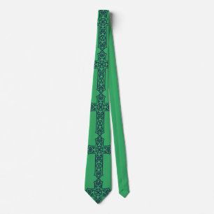 Blue Celtic High cross Tie