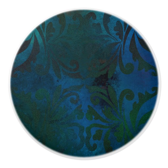 blue ceramic knob (Front)
