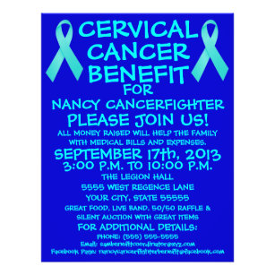 Blue Cervical Cancer Benefit Flyer