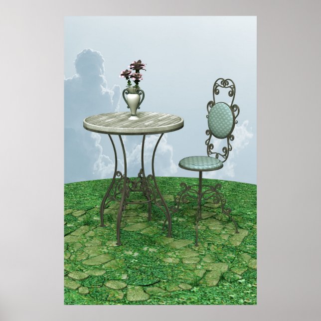 Blue Chair Poster (Front)