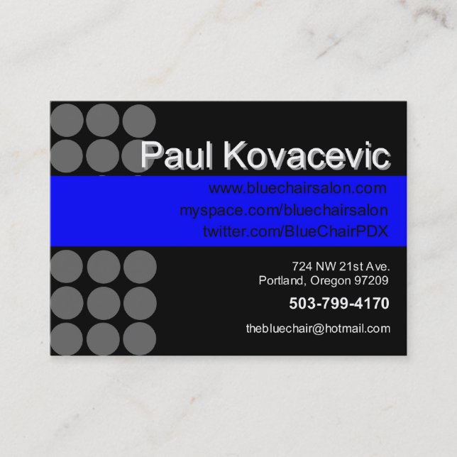 Blue Chair Revised Business Card (Front)