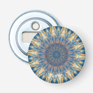 Blue Chakra Kaleidoscope Thunder_Cove Bottle Opener