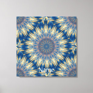 Blue Chakra Kaleidoscope Thunder_Cove  Canvas Print