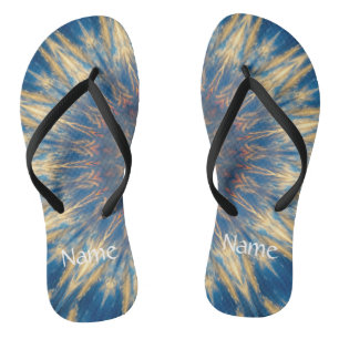 Blue Chakra Kaleidoscope Thunder_Cove  Jandals