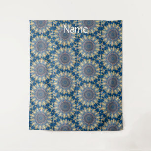 Blue Chakra Kaleidoscope Thunder_Cove  Tapestry