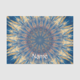 Blue Chakra Kaleidoscope Thunder_Cove Tissue Paper