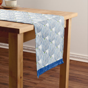 Blue Chalk Sticks on a Table Runner