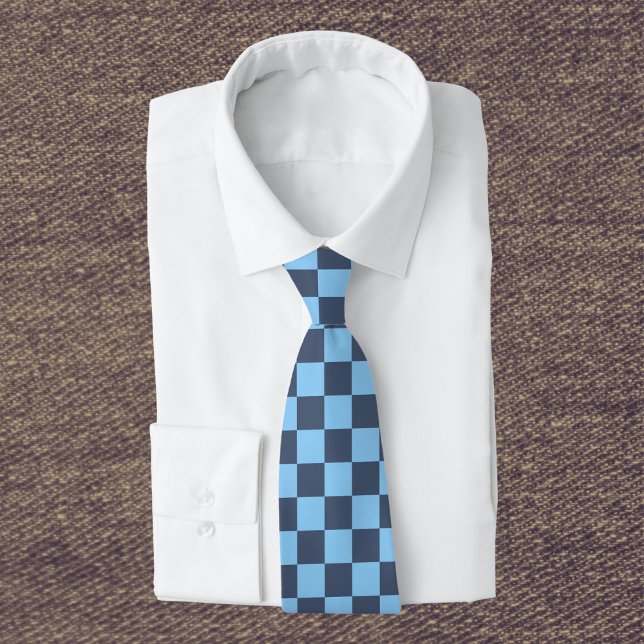 Blue Checkerboard Tie (Creator Uploaded)