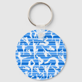 Blue Cheer Silhouette Keychain