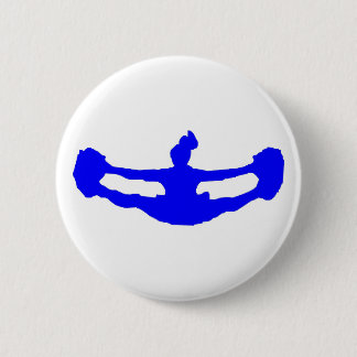 Blue CHEERLEADER 6 Cm Round Badge