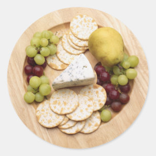Blue Cheese Platter Classic Round Sticker