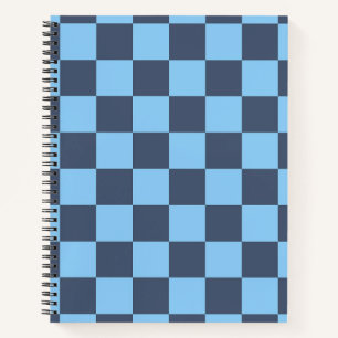 Blue Chequerboard Notebook