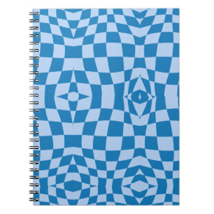 Blue Chequered Pattern Notebook