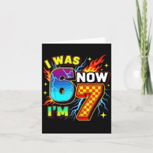 Blue Chequered Was 6 7 Funny 67 Birthday Boy 1 Card