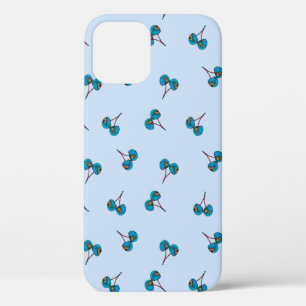 Blue Cherry Pattern Case-Mate iPhone Case