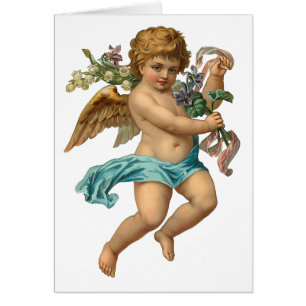 "Blue Cherub" Vintage