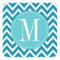 Blue Chevron Custom Monogram