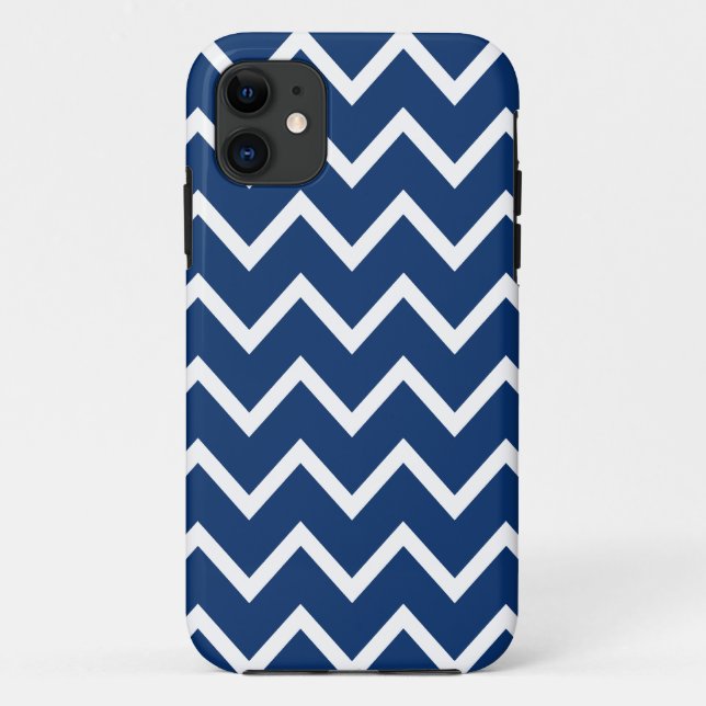Blue Chevron iPhone 5/5S Case (Back)