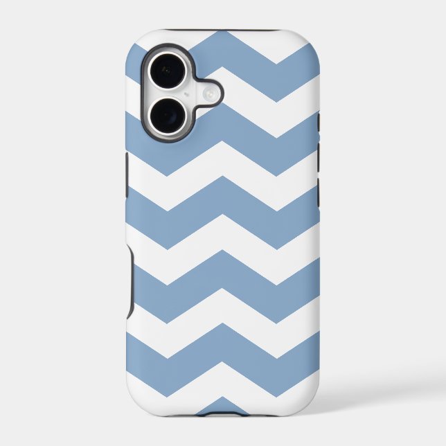 Blue Chevron Pattern Case Savvy iPhone 5 Case (Back)