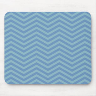 Blue Chevron Pattern Mouse pad zigazg
