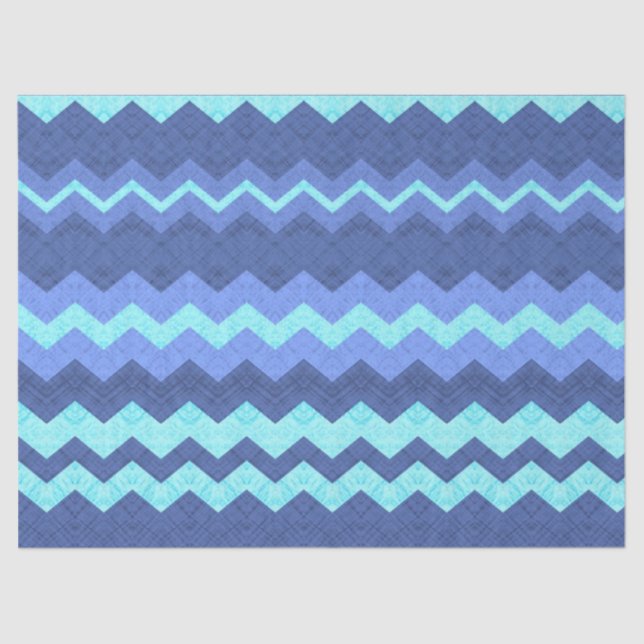 blue chevron tissue paper (Front)