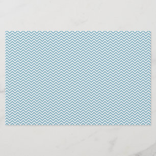 Blue Chevron with Monogram