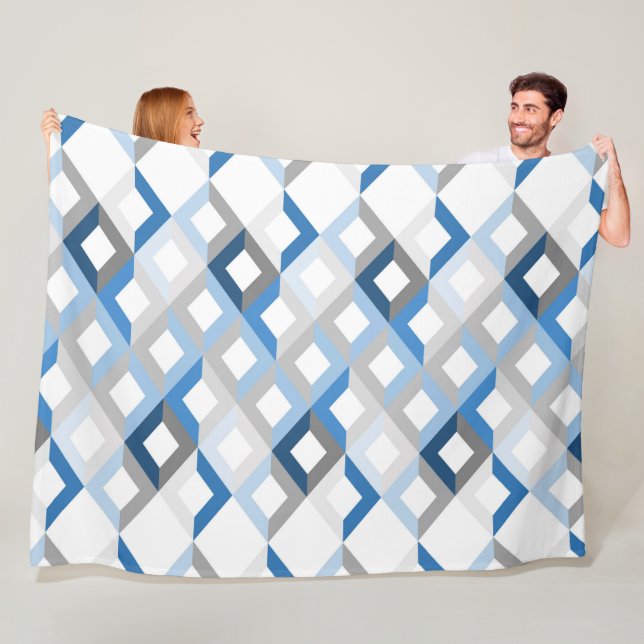 blue chevrons blanket (In Situ)
