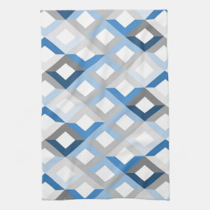 blue chevrons kitchen towel