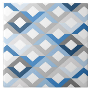 blue chevrons tile