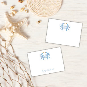 Blue Chic Crab Sticky Notes