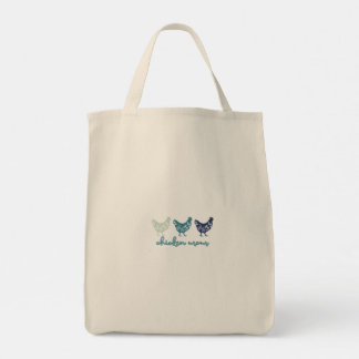 Blue Chicken Mum Mothers Day Tote Bag