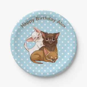 Blue Chihuahua Paper Plates