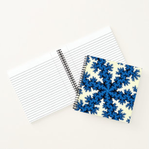 Blue China Snowflake Notebook