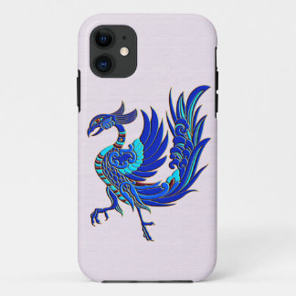 Blue chinese phoenix Case-Mate iPhone case