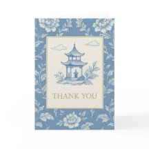 Blue Chinoiserie Card 